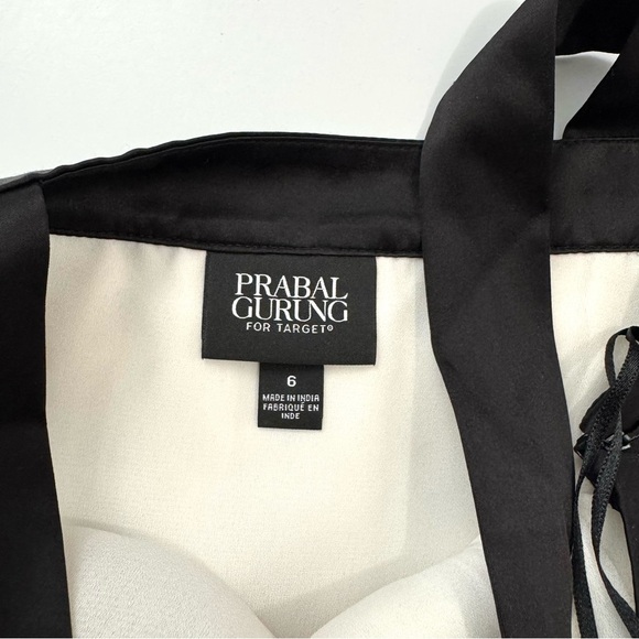 Prabal Gurung X Target Brown Tie Pintuck Pleated Mini Dress Size 6 Formal Event - Picture 9 of 14